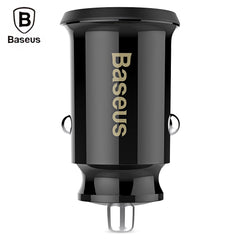 Baseus C8 - Cargador rápido para coche K Grain con doble salida USB de 3,1 A 