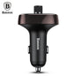 Baseus S-09 Cargador de coche con Bluetooth V4.2, MP3 y doble USB con pantalla LED en forma de T 