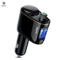 Cargador USB dual para vehículo Baseus S-06 con Bluetooth y MP3 