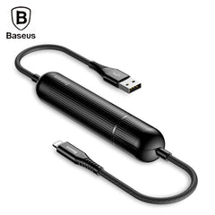 Cargador portátil Baseus 2 en 1 con cable de 8 pines, 2,4 A y 1,2 m 