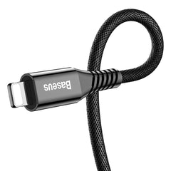 Cargador portátil Baseus 2 en 1 con cable de 8 pines, 2,4 A y 1,2 m 