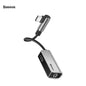Adaptateur Baseus CATL45-01 Type-C mâle vers Type-C femelle + 3,5 mm femelle 