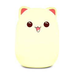 Lámpara de luz nocturna con forma de oso para dormitorio, luz USB colorida 