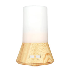 Humidificateur d'air Bluetooth à grain de bois avec lumière 