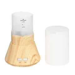Humidificateur d'air Bluetooth à grain de bois avec lumière 