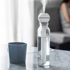 Mini humidificateur portable à piles, baguette magique, pour la maison, eau minérale, silencieux, pour chambre à coucher, machine d'aromathérapie 