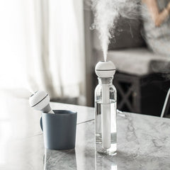 Mini humidificateur portable à piles, baguette magique, pour la maison, eau minérale, silencieux, pour chambre à coucher, machine d'aromathérapie 