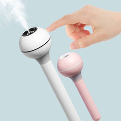 Humidificador portátil con varita mágica y carga USB, minihumidificador de agua mineral para el hogar, silencioso, para dormitorio y aromaterapia. 