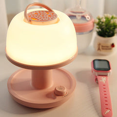 Lámpara de mesa NL102 con luz nocturna portátil 3D con proyección de carga USB y cambio de color, ideal como regalo 
