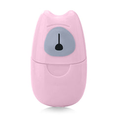 Mini Travel Soap Paper Box Built-in 100PCS Sheets Flower Fragrance Disposable Hand Washing Tablets