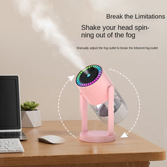 280ML Ultrasonic Cool Mist Air Humidifier and Essential Oil Diffuser with USB Ambient Night Light, Quiet for Bedroom, Vehicle, and Office Use