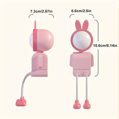 Novel Cute Animal Mini Night Lights - DIY Desk Lamps & Reading Lights; Creative Bedroom and Study Decor; Brain-Teaser Toys