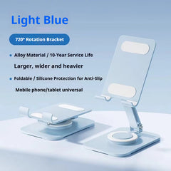 Dopamine Macaron Color 720° Rotating Metal Phone Stand - Adjustable Desktop Holder - Compatible with Tablets & Smartphones - Wholesale Bulk Supply