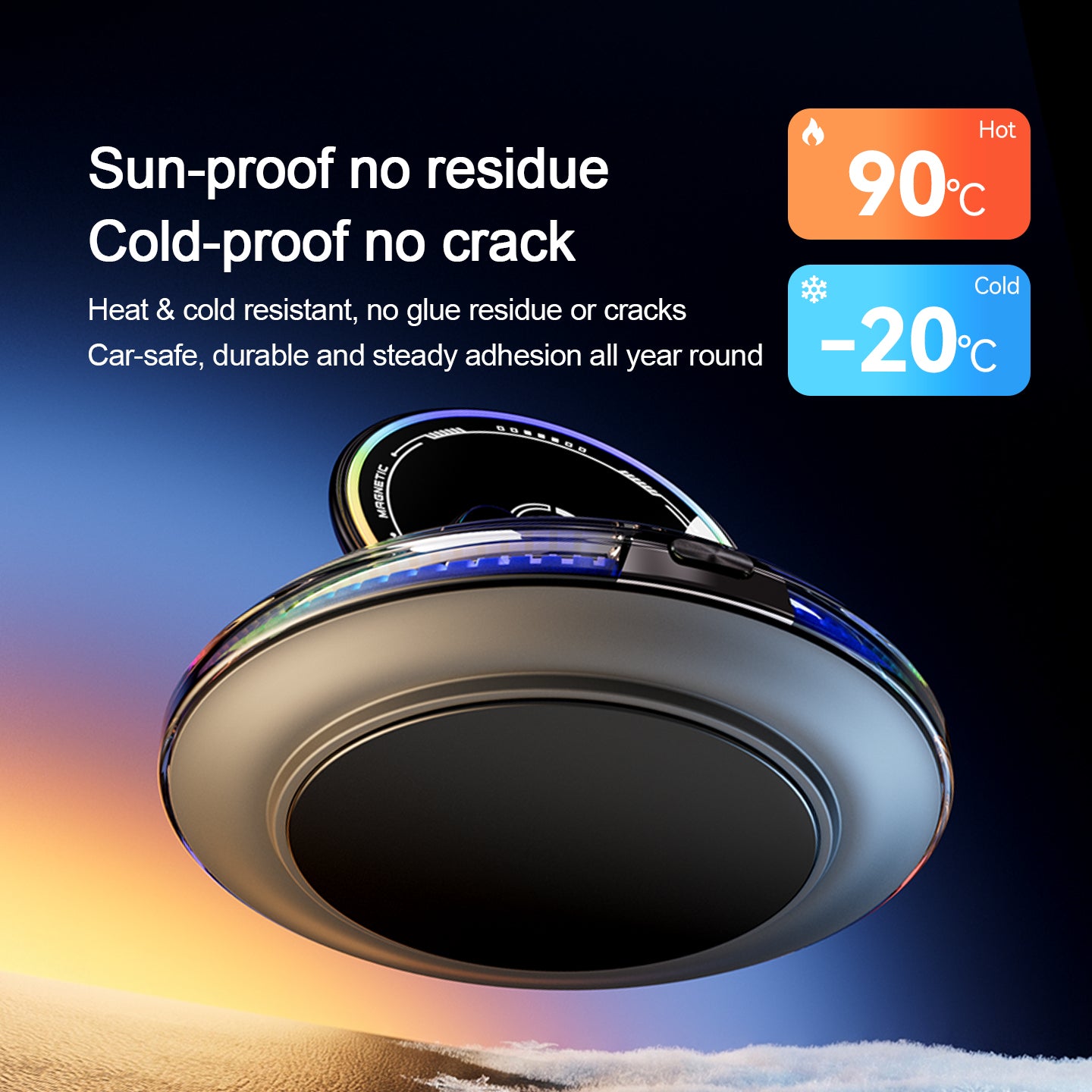 SD40 rotating RGB car phone mount
