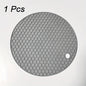 1/4pcs Round Honeycomb Silicone Placemat 17.02 Cm, Heat Insulation Pad, Non-slip Pot Holder, Easy To Clean And High Temperature Resistant Table Mat, Tabletop Protection, Home Kitchen Dining Table Decor