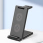 3-in-1 Portable Foldable Desktop Wireless Charger, Simultaneous Wireless Charging for Phones