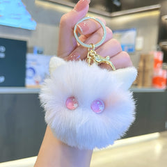 Plush cat keychain, keychain, keyring, backpack, schoolbag pendant, Valentine's Day party