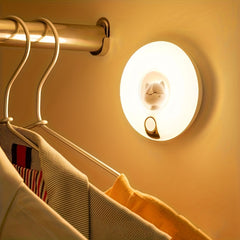 800mAh Donut-Shaped Cat Night Light with Desktop Stand - Magnetic Hallway Room Motion Sensor Light with Dual Light and Motion Sensors