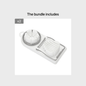 Compact 2-in-1 Egg Slicer & Cutter - Perfect for Hard-Boiled Eggs, Includes Fruit Divider, Durable Plastic/Metal, Easy to Use, Ideal for Small Kitchens, 19.71x8.79 cm, Single Egg Slicer