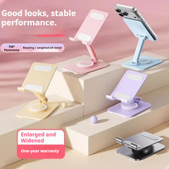 Dopamine Macaron Color 720° Rotating Metal Phone Stand - Adjustable Desktop Holder - Compatible with Tablets & Smartphones - Wholesale Bulk Supply