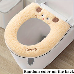 Lambswool thickened universal toilet seat cover