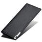 Baellerry Thin Soft Solid Color Long Vertical Photo Cash Card Wallet for Men