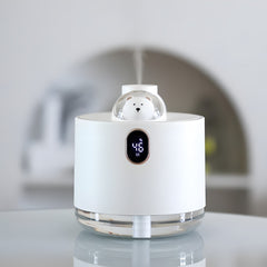 2000mAh Cute Pet Ambient Light Portable Cordless Ultrasonic Cool Mist Air Humidifier - Silent for Indoor, Car, Office Use - USB Aromatherapy Essential Oil Diffuser