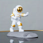 Creative Astronaut Desktop Phone Stand - Decorative Office Desk Holder - Fun Space-Themed Smartphone Stand