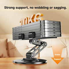 Adjustable Height Portable Desktop Stand - 360° Rotating Aluminum Alloy Phone & Tablet Holder - Universal for Smartphones & Tablets - Wholesale Bulk Supply
