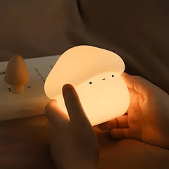 Charming Mushroom LED Night Light - Touch Control, Rechargeable Battery-Powered Table Lamp for Home & Outdoor Use