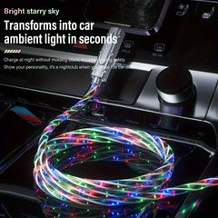 Wholesale 4-in-1 LED Multi Charging Cable | Type-C/Lightning Fast Charge Data Cable Compatible with iPhone/Android