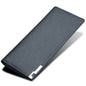 Baellerry Thin Soft Solid Color Long Vertical Photo Cash Card Wallet for Men