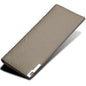Baellerry Thin Soft Solid Color Long Vertical Photo Cash Card Wallet for Men