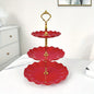 3 Tier Cupcake Stand, European Ruffled or Laciness Dessert Tower Tray for Tea Parties, Dances and Weddings