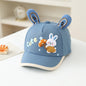 2026 new baseball, male rabbit ears cartoon visor cap cap