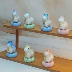 Jingdezhen crystal glaze turning pony high value ceramic tea pet ornament car ornament
