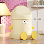 Desktop trash can, home office bedroom dormitory small covered storage bucket