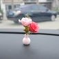 Mini simulation creative vase handicraft ornament, micro landscape ornament, center console car interior jewelry