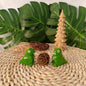 Handmade wooden engraving and painting cute cartoon ornaments
