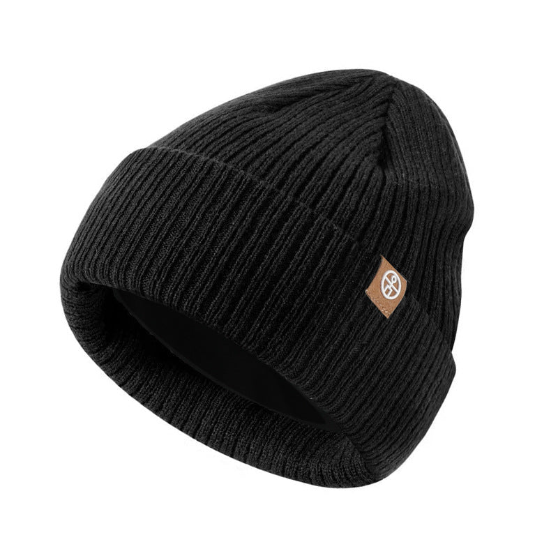 Gorros para niños, otoño e invierno, gorros de punto cálidos para exteriores, protectores de orejas de forro polar para niñas, gorro tipo jersey para niños 