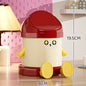Desktop trash can, home office bedroom dormitory small covered storage bucket