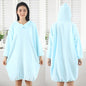 Spring, autumn and winter bathrobes, women's household absorbent quick-drying hooded bath towels, soft and comfortable home clothes
