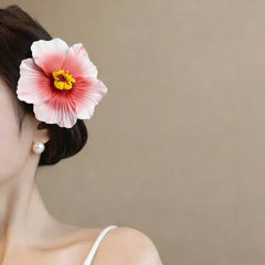 Seaside Holiday Windy Colored Fusang Flower Hairpin Hairpin Hair Accessories