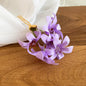 Spring new fabric flower hairpin elegant and exquisite temperament niche idyllic hairpin light luxury high-end hairpin