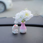 Mini simulation creative vase handicraft ornament, micro landscape ornament, center console car interior jewelry