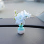 Mini simulation creative vase handicraft ornament, micro landscape ornament, center console car interior jewelry