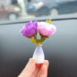 Mini simulation creative vase handicraft ornament, micro landscape ornament, center console car interior jewelry