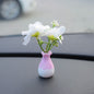 Mini simulation creative vase handicraft ornament, micro landscape ornament, center console car interior jewelry