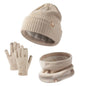 Children's hats autumn and winter outdoor warm knitted hats girls fleece ear protectors boys pullover hat