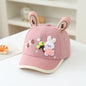 2026 new baseball, male rabbit ears cartoon visor cap cap